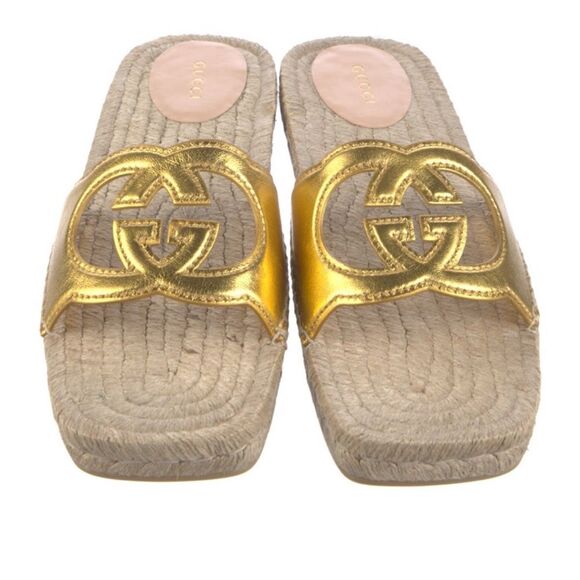 Gucci Leather Slides - Picture 1 of 5